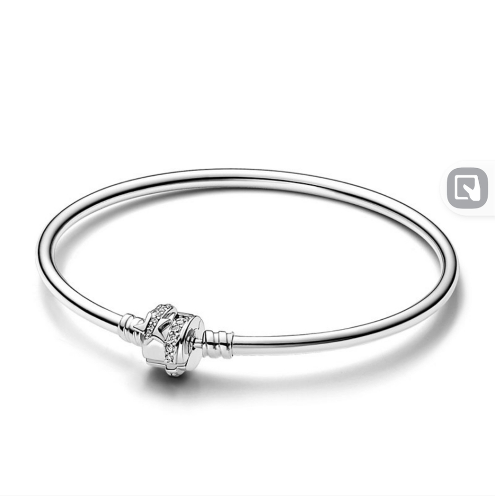 Moments Cubic Zirconia Sparkling Shooting Star Clasp Bangle Bracelet